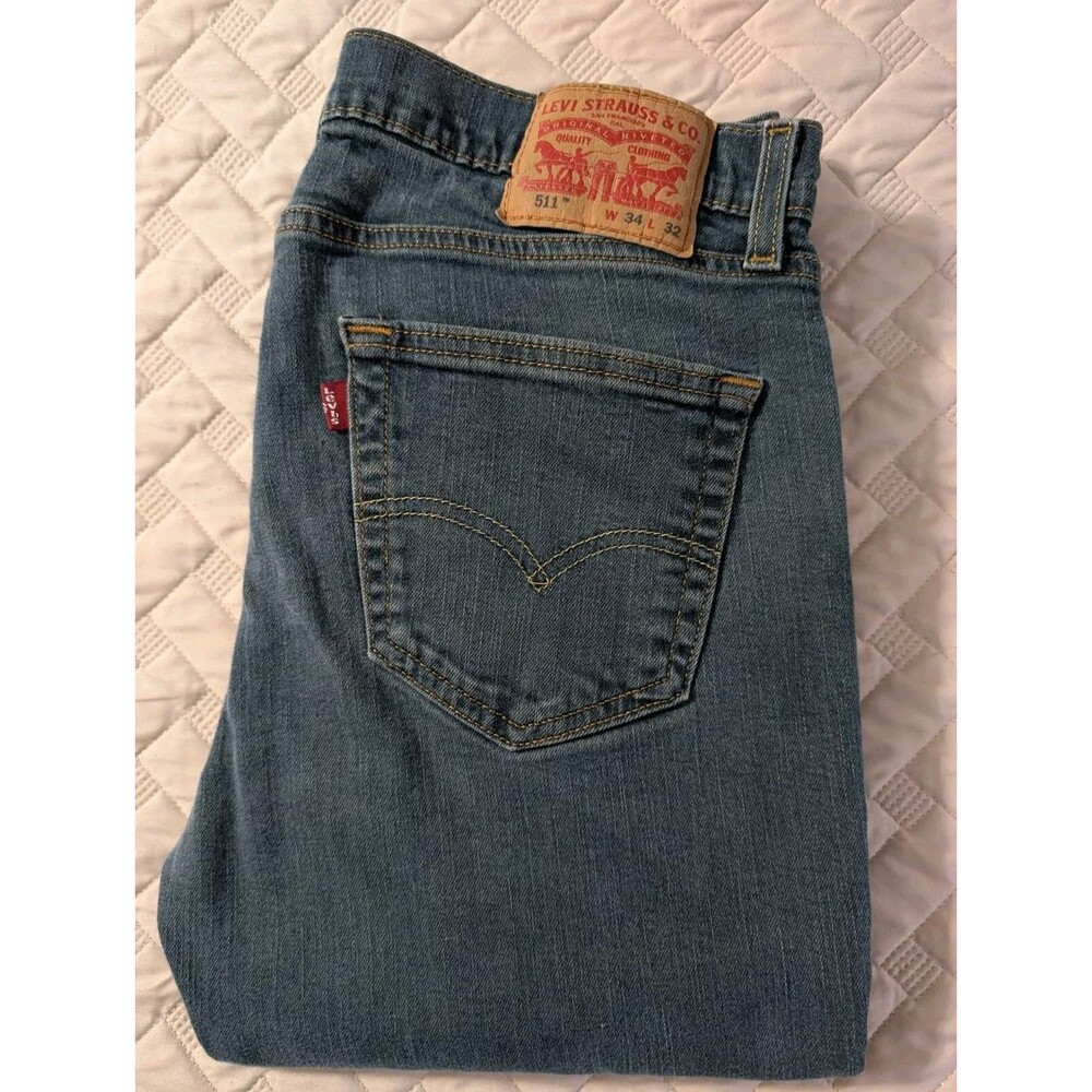 Levis Mens 511 jeans 34 X 32 Skinny classic